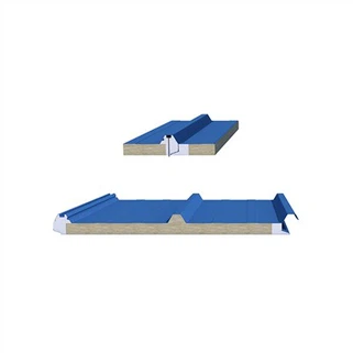 Panneau de toiture sandwich en laine de roche